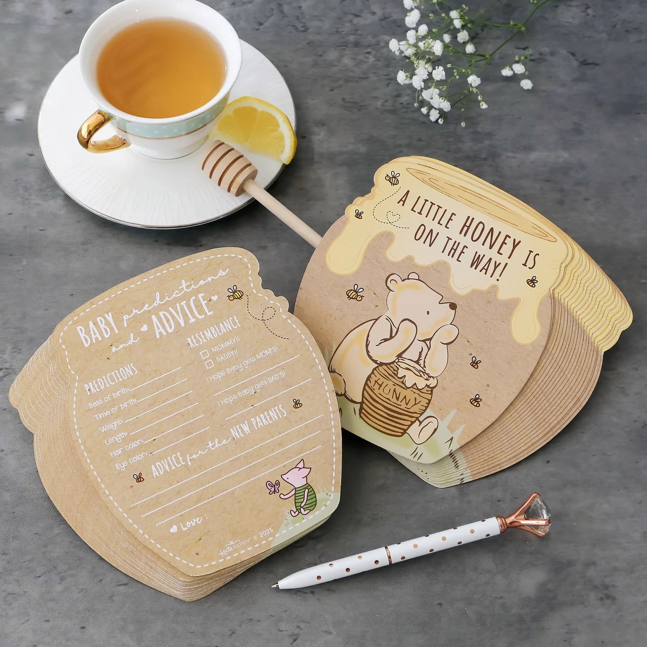 Honey Bear Cardstock Baby Shower Game Set 13585